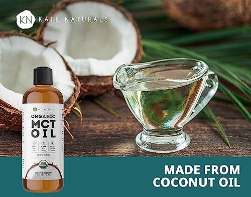 Kate Naturals Organic MCT Oil: 8oz (Exp 07/26)