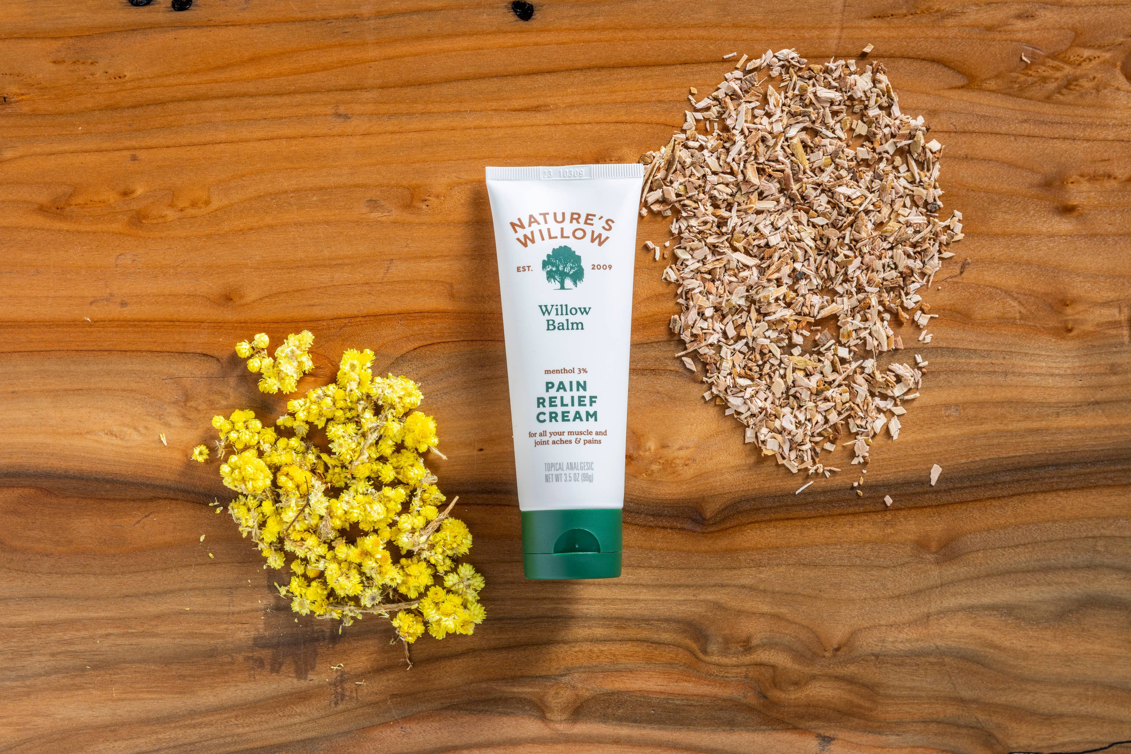 Nature's Willow Balm Natural Pain Relief Cream for Muscles & Joints 3.5 fl oz