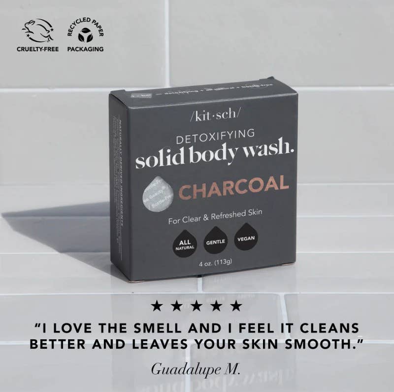 KITSCH Charcoal Detoxifying Solid Body Wash