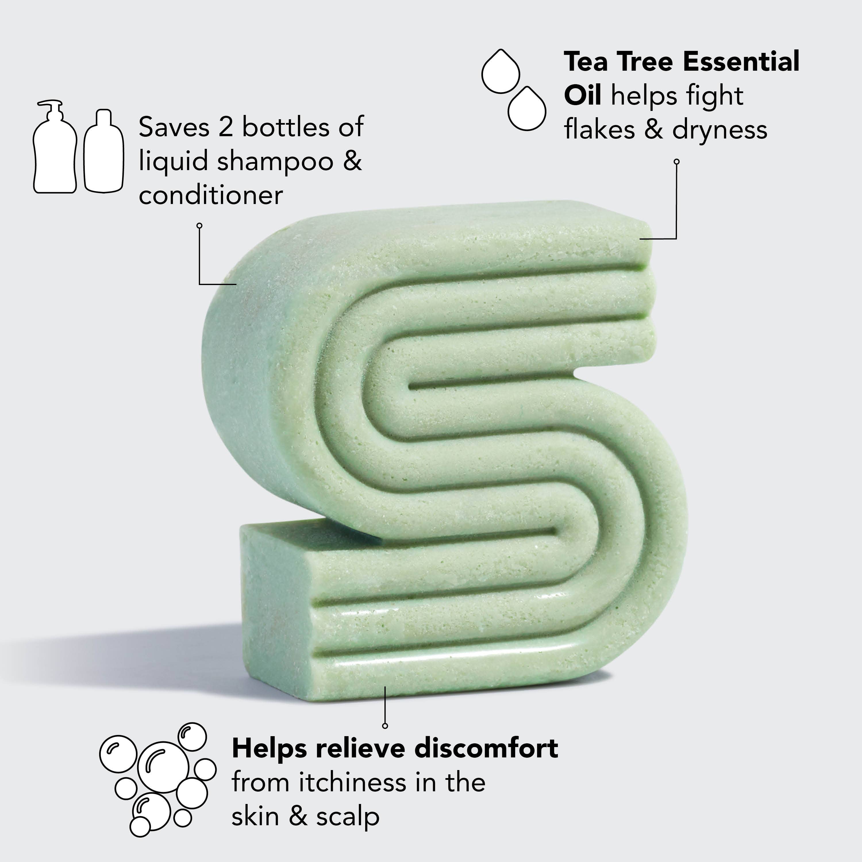 KITSCH Tea Tree & Mint Clarifying Shampoo Bar