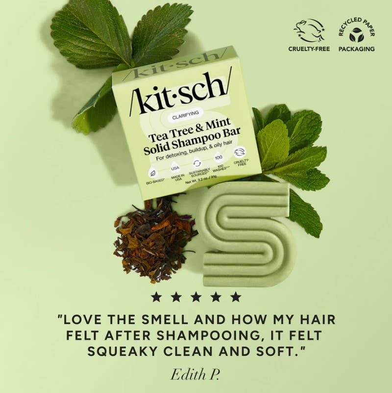 KITSCH Tea Tree & Mint Clarifying Shampoo Bar