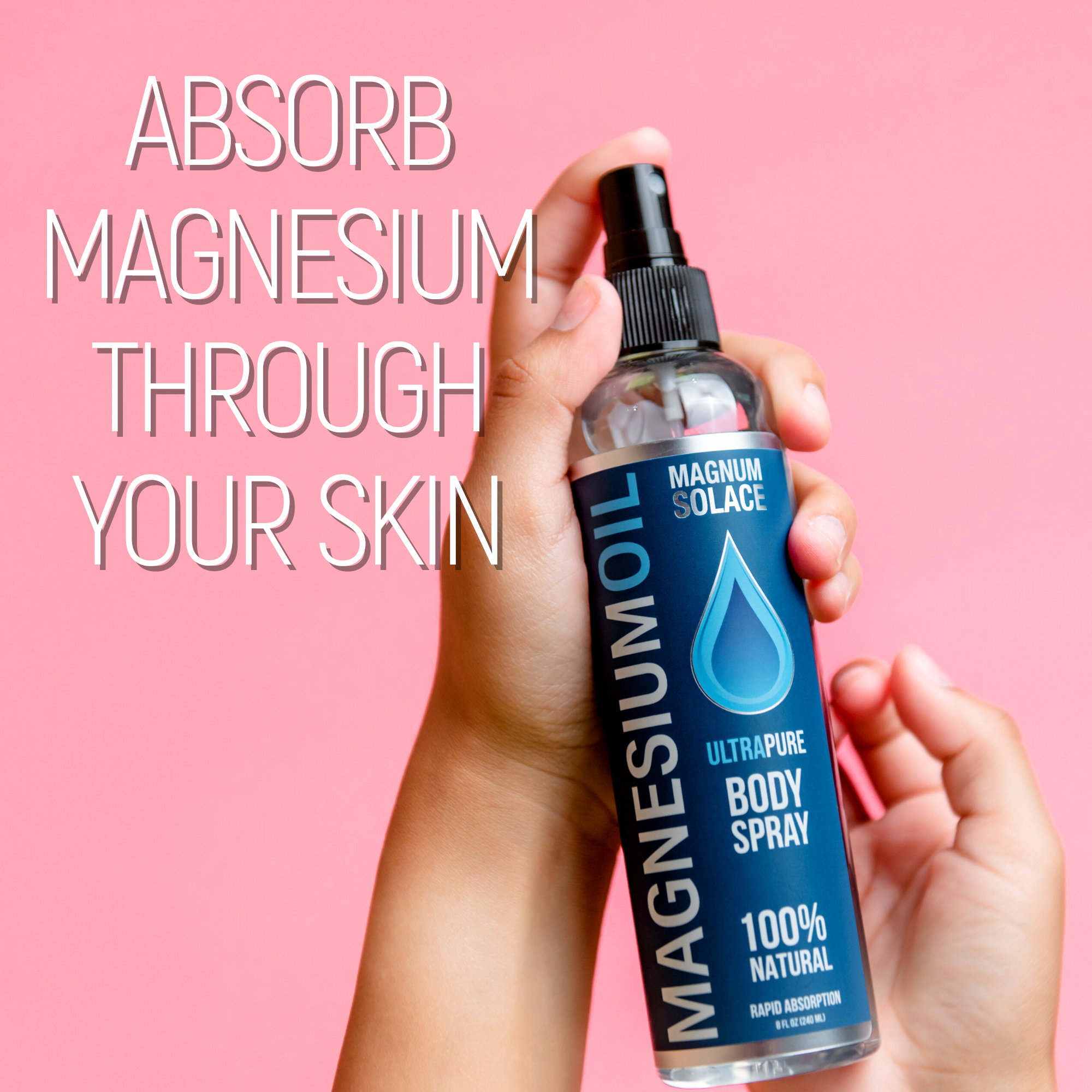 Magnesium Oil Spray for Restless Legs, Sleep, Muscle Relief: 8oz