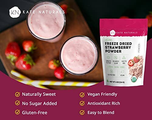 Organic Freeze Dried Strawberry Powder 4oz (114g)