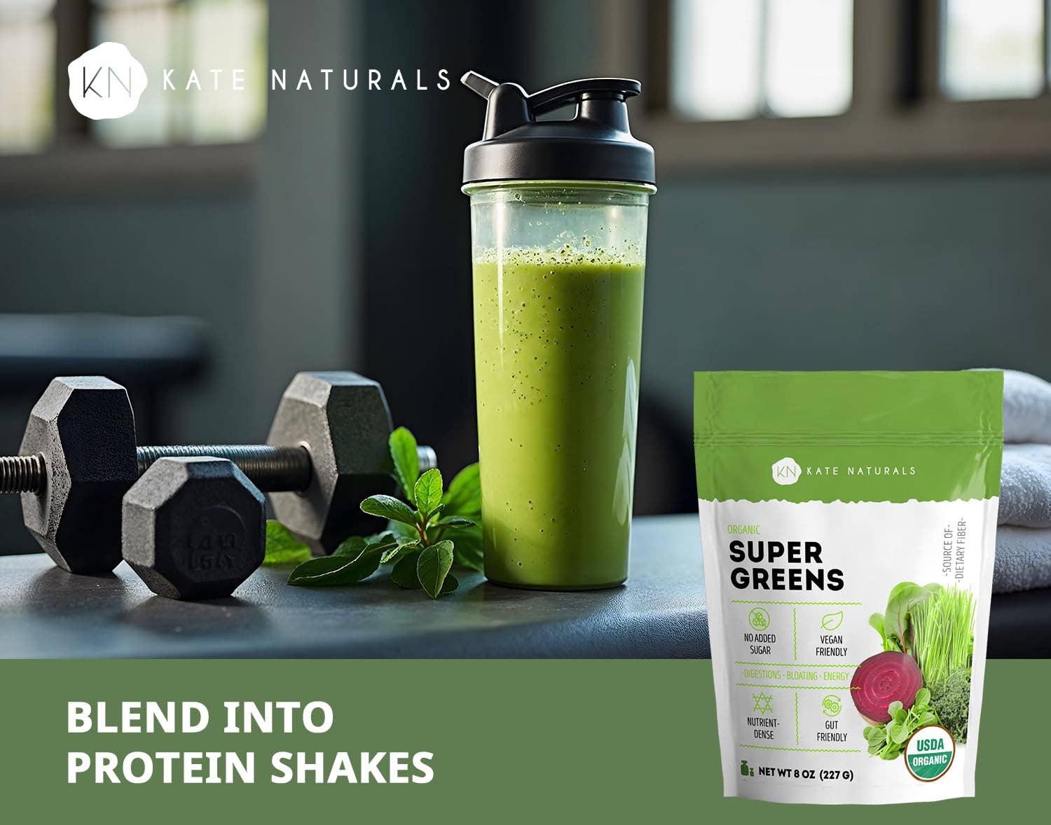 Organic Super Greens Powder 8oz (227g)