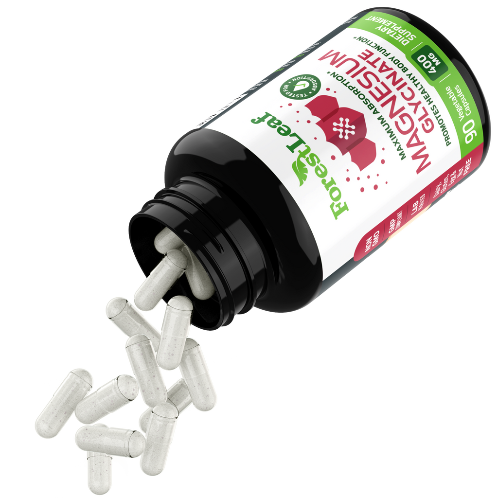 Magnesium Glycinate: 400mg - 90 Capsules