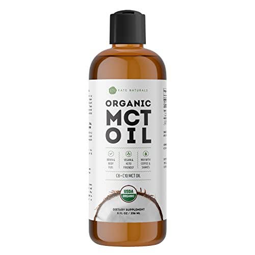 Kate Naturals Organic MCT Oil: 8oz (Exp 07/26)