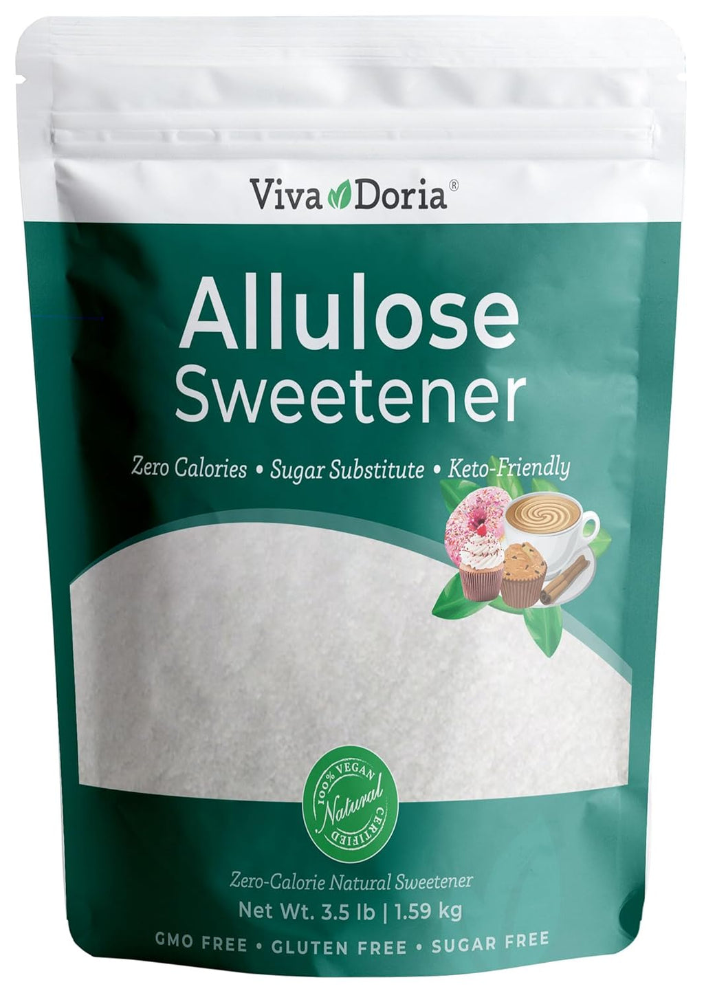 Allulose Sweetener, Great for Coffee, Tea, and Cooking: 3.5 lb