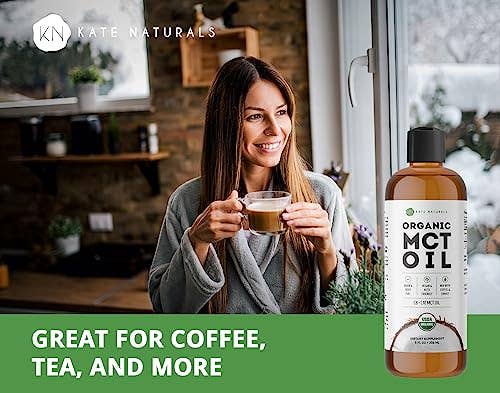 Kate Naturals Organic MCT Oil: 8oz (Exp 07/26)