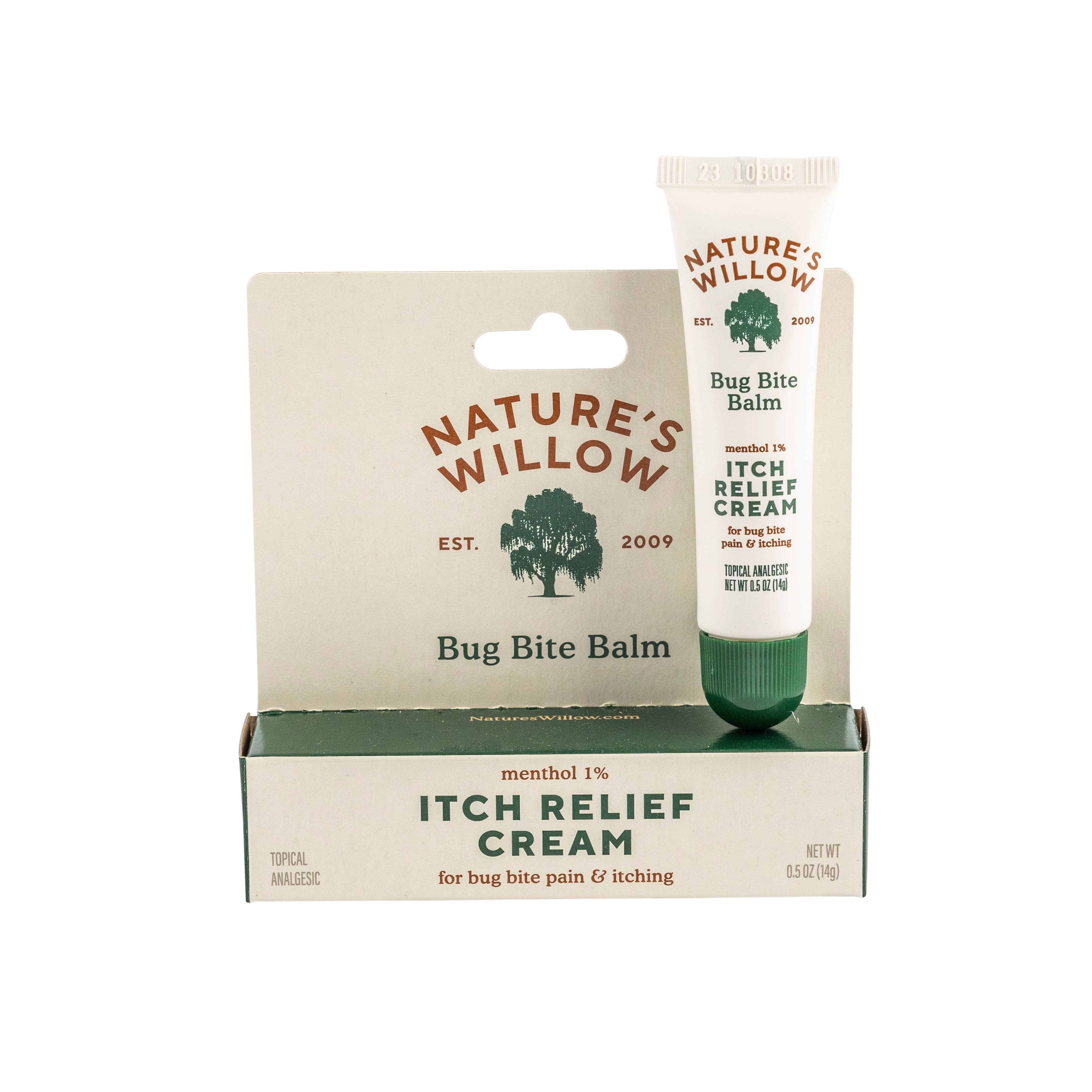 Nature’s Willow Bug Bite Balm, Natural Insect Bite Pain & Itch Relief, 0.5 oz