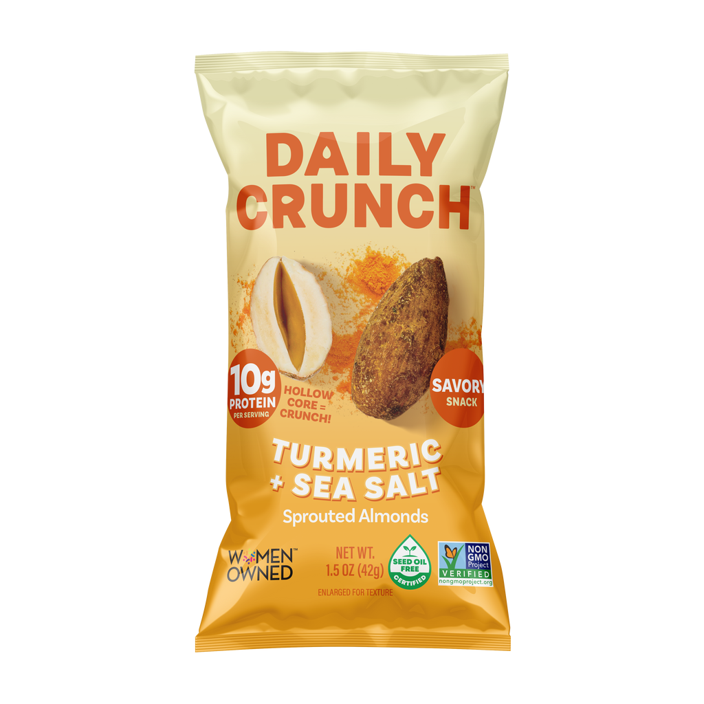 Turmeric + Sea Salt Sprouted Almonds, 1.5oz Single Serve