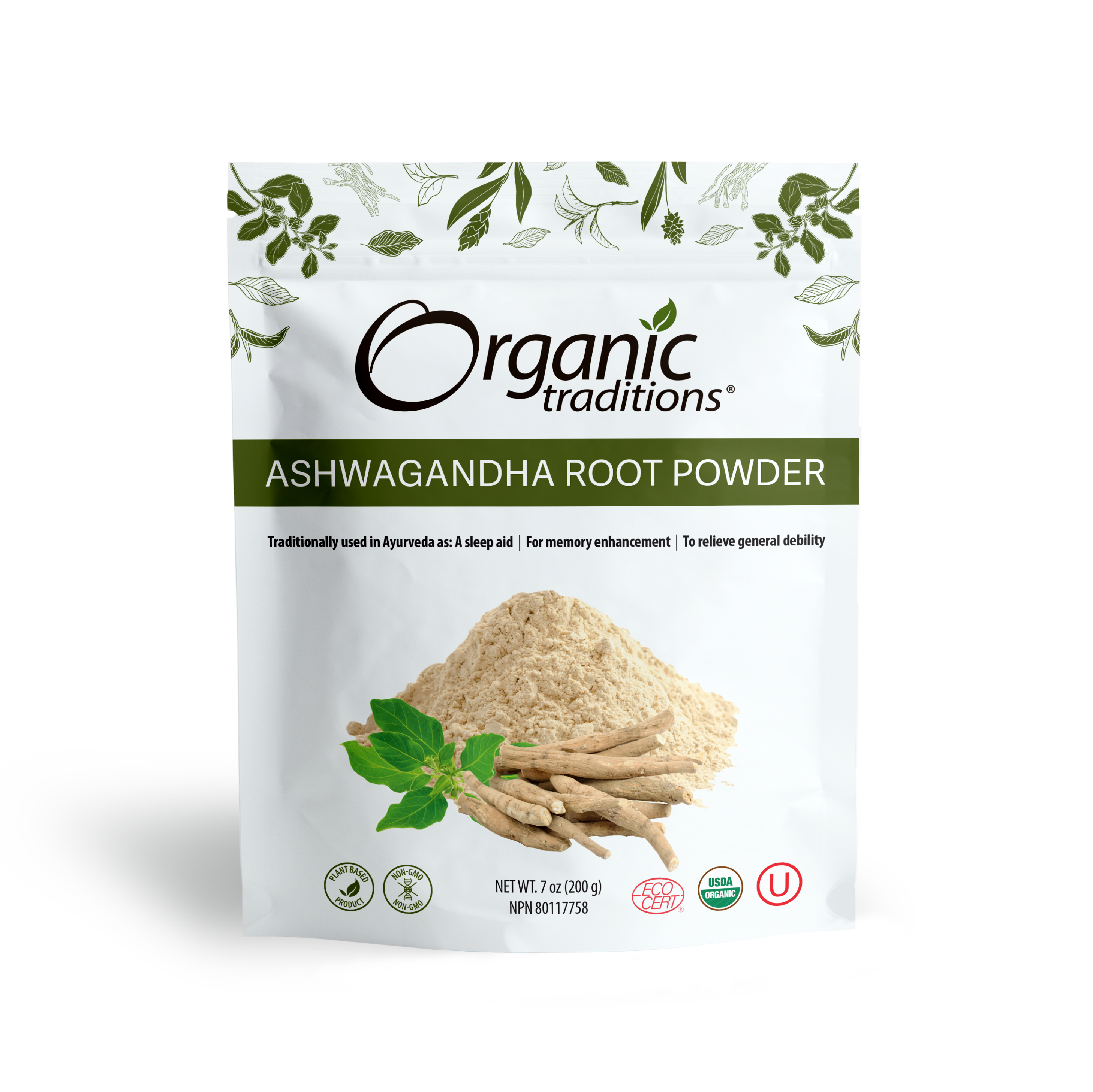 Organic Ashwagandha Root Powder - 7 oz (200g)