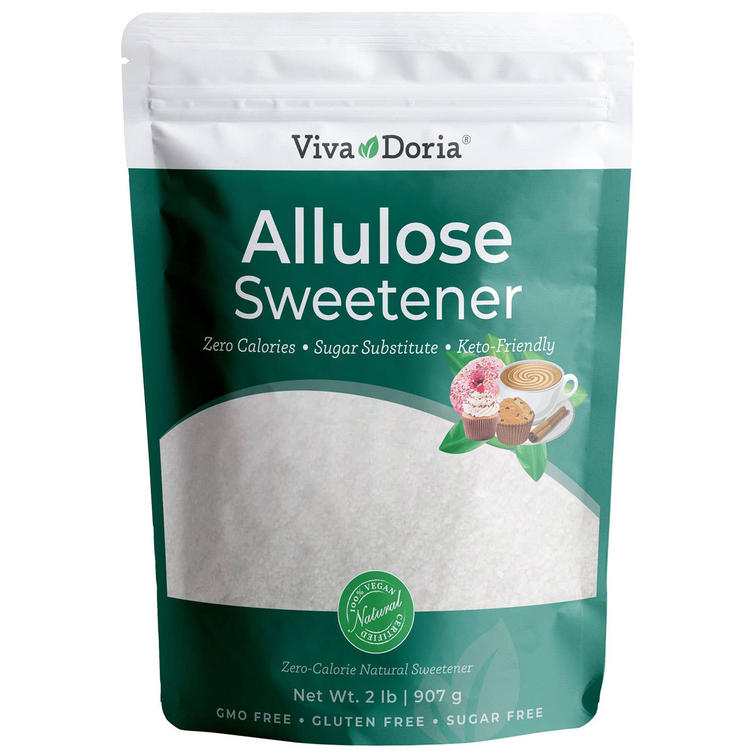 Allulose Sweetener, Great for Coffee, Tea, and Cooking: 2 lb