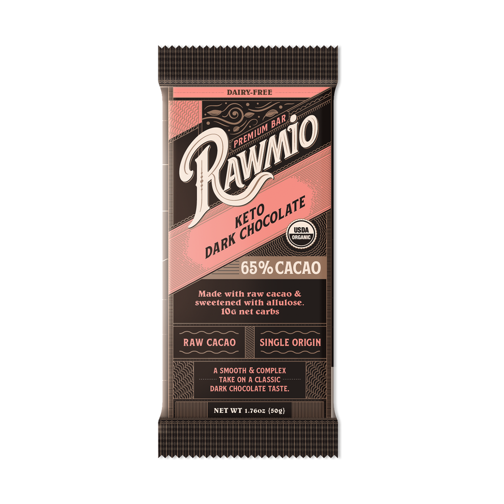 Organic Premium Keto Chocolate Bar with Allulose only - 65% Cacao 1.76oz (50g)