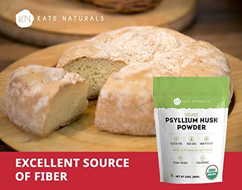 Organic Psyllium Husk Powder 12oz (340g)